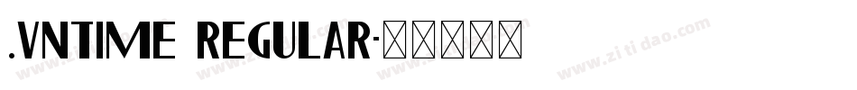.VnTime Regular字体转换